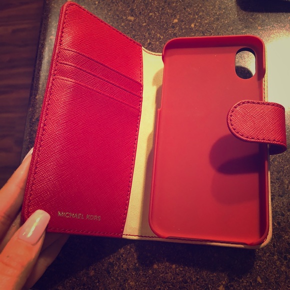 True red iPhone X Authentic MK case. - Picture 1 of 3